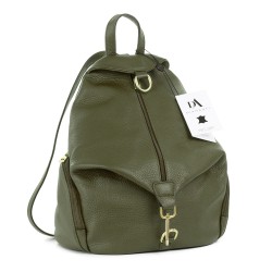 Rucsac dama din piele naturala DiAmanti Enrico Verde Inchis I